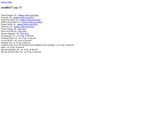 credits screenshot