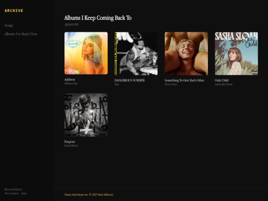 albums screenshot