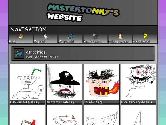 artworks/atrocities screenshot
