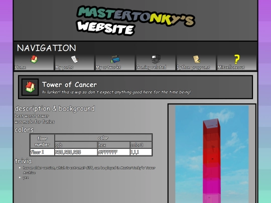 gaming/towers/towertemplate screenshot