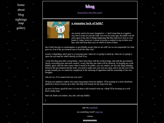 blog/faith screenshot