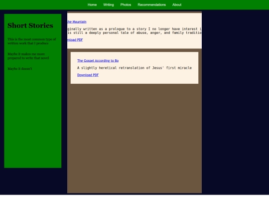 shortstories screenshot