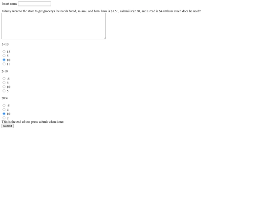 quiz screenshot