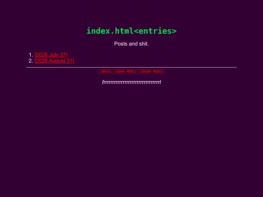 pages/entries screenshot