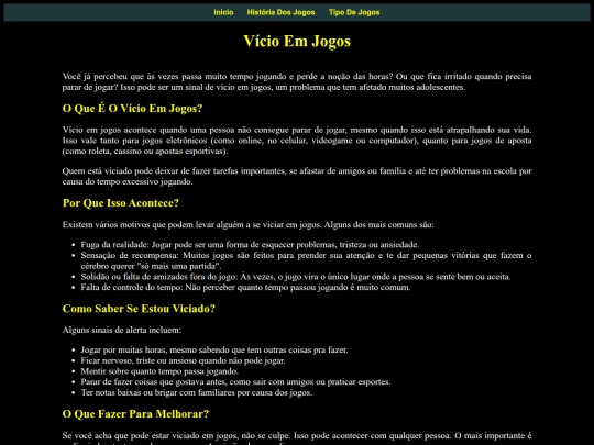 projeto/viciosemjogos screenshot