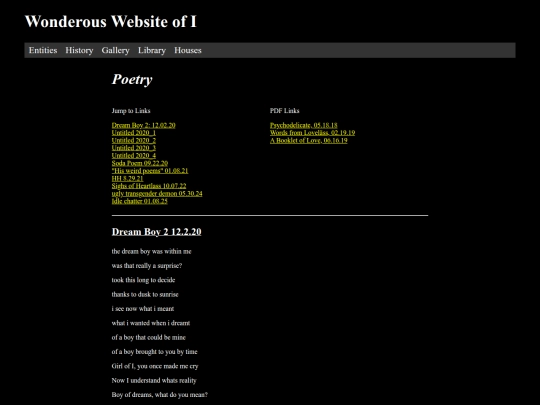 poetry screenshot
