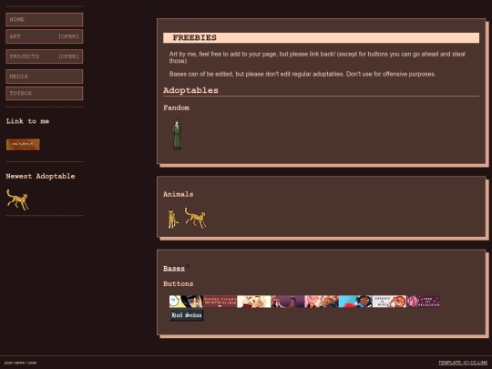art/freebies screenshot