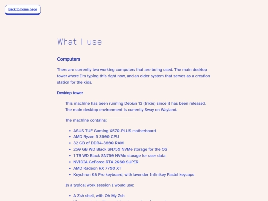 what-i-use screenshot