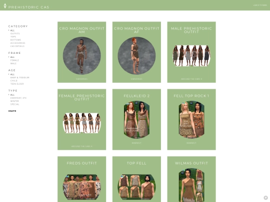 clothes/prehistoric screenshot