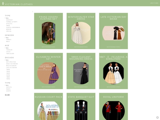 clothes/victorian screenshot