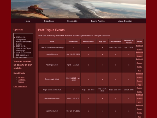 archive screenshot