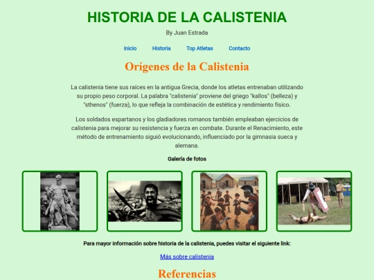 CALISTENIA/historia screenshot