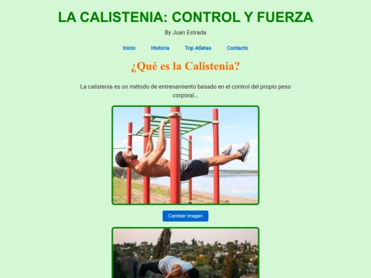 CALISTENIA/inicio screenshot