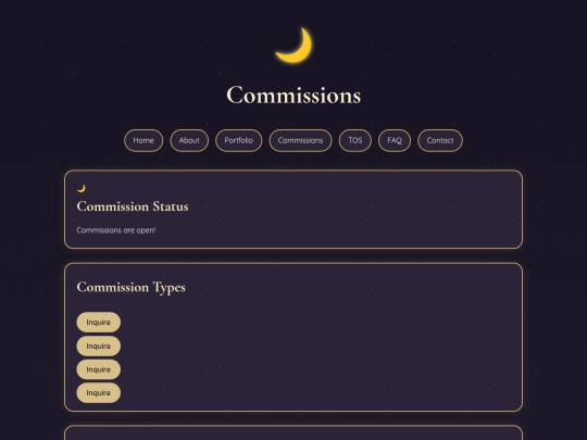 commissions screenshot