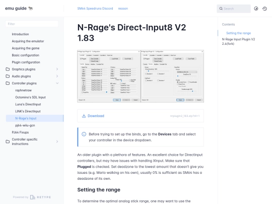 emuguide/nrage screenshot