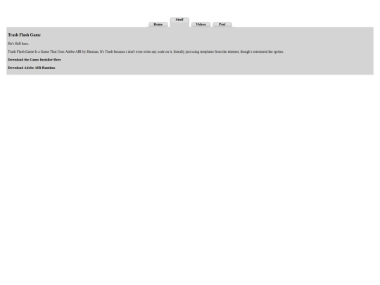 mystuff/trashflashgame screenshot