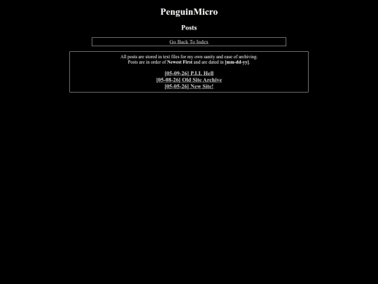 posts screenshot