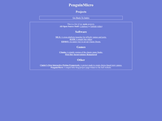 projects screenshot