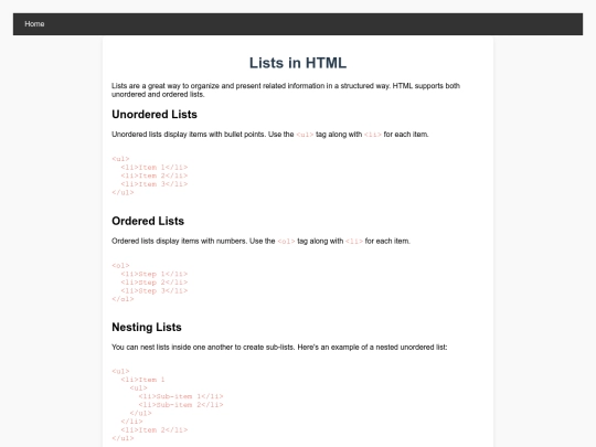 html/lesson4 screenshot