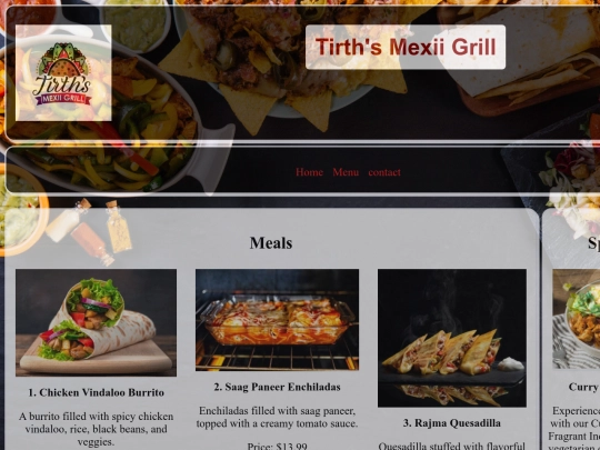 Meals screenshot