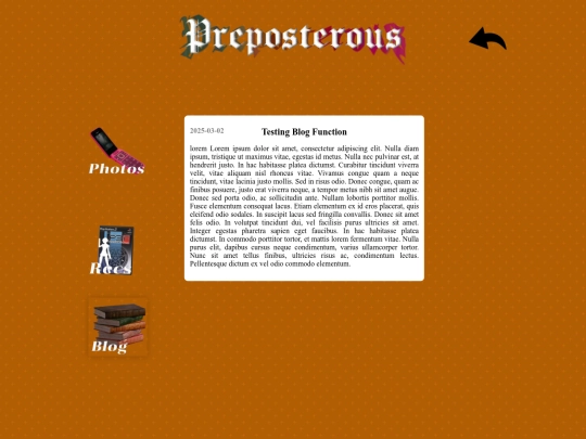 personalblog screenshot