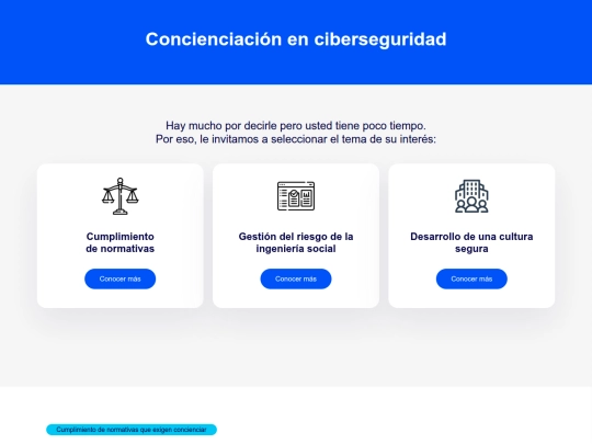 Concienciación en ciberseguridad - SMARTFENSE screenshot