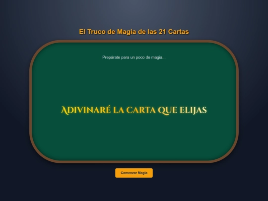 Trucodelas21cartas screenshot
