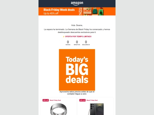 mensaje blackfriday amazon screenshot