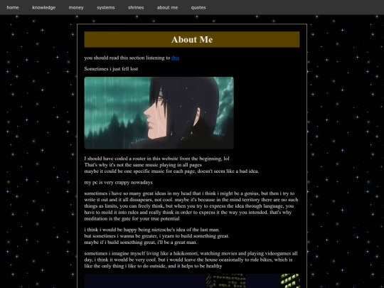 pages/aboutme screenshot