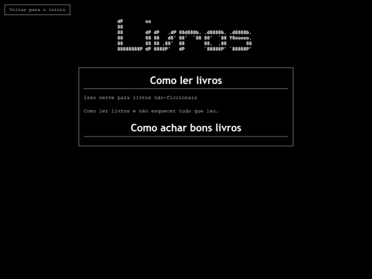 pages/livros screenshot
