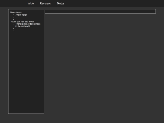 pages/textos screenshot