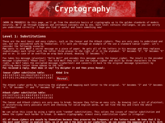 cryptography screenshot