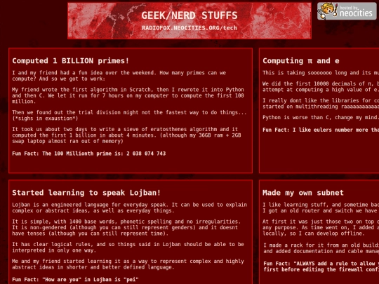 tech screenshot