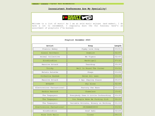 interests/music screenshot