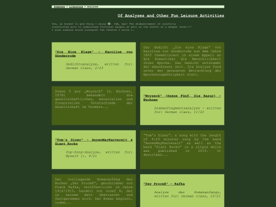 literature/analyses screenshot