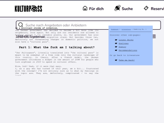 literature/kulturpass screenshot