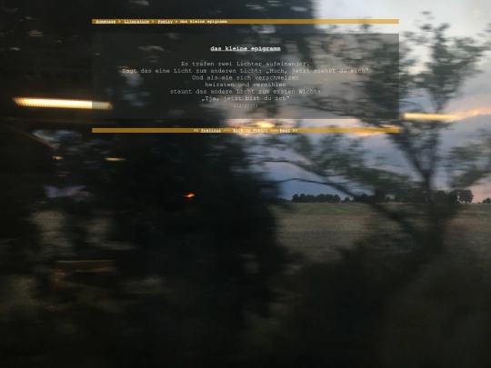 literature/poetry/daskleineepigramm screenshot