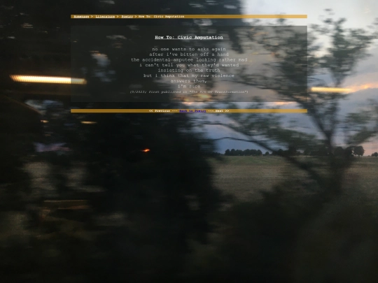 literature/poetry/howto screenshot