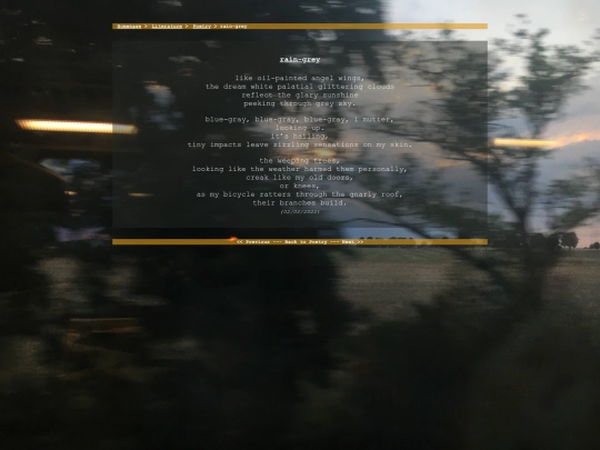 literature/poetry/raingrey screenshot