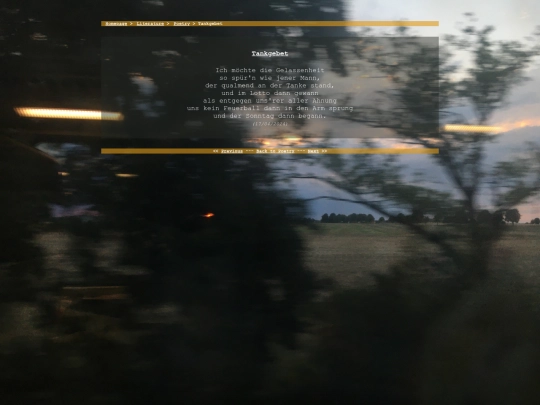 literature/poetry/tankgebet screenshot