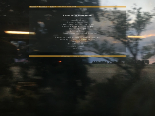 literature/poetry/transenough screenshot