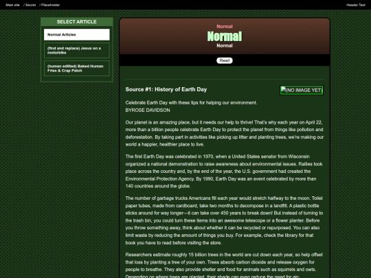 EarthDayArticles screenshot