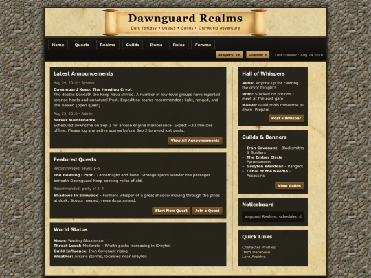 dawnguard/home screenshot