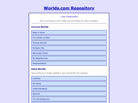 worlds/worlds_repository screenshot