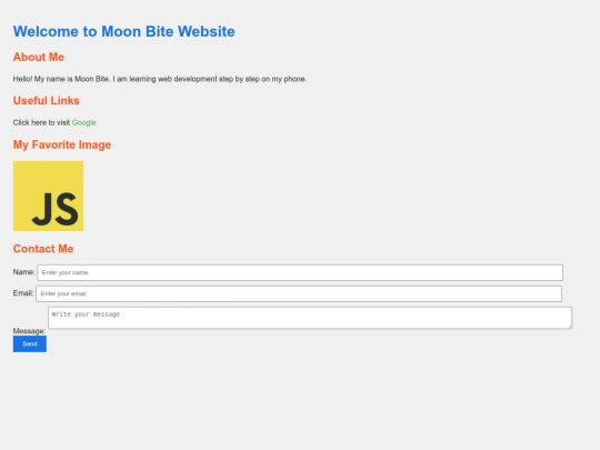 Miniwebsite_css screenshot