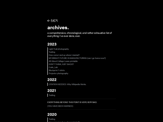 archives screenshot