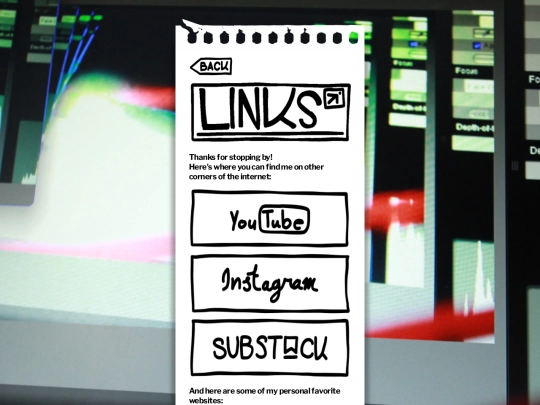 links screenshot
