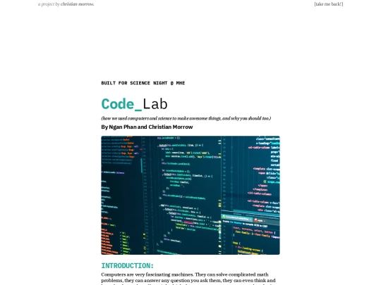 more/code-lab screenshot