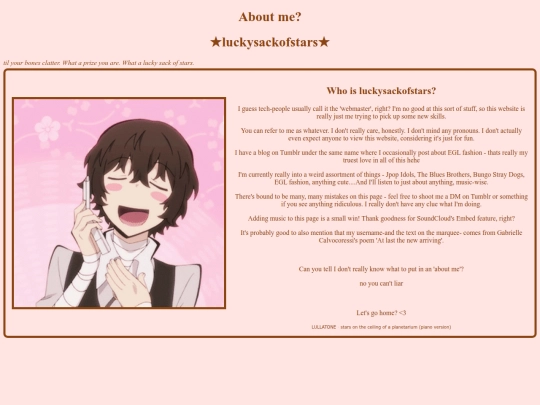 aboutme screenshot