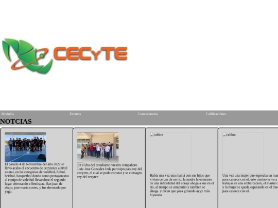 menu cecy screenshot